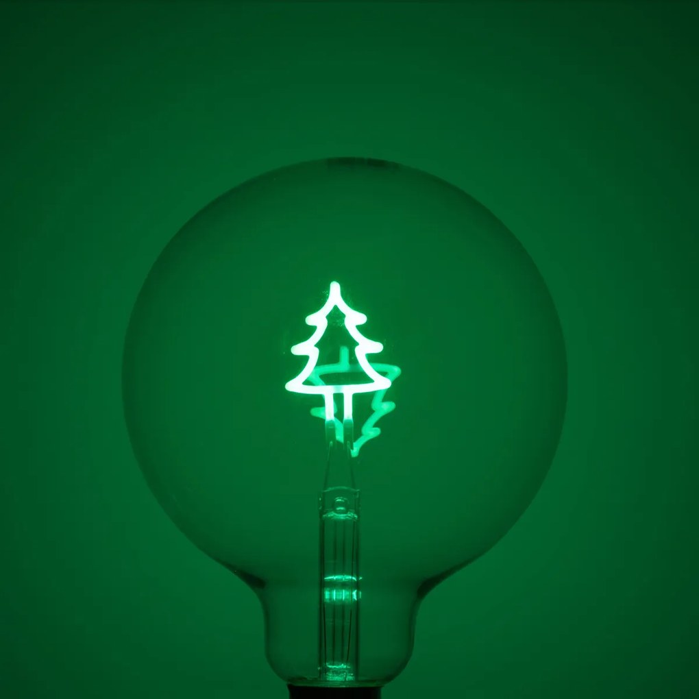 Świąteczna żarówka LED E27 G125 Przezroczysta 1,8W 100 lm