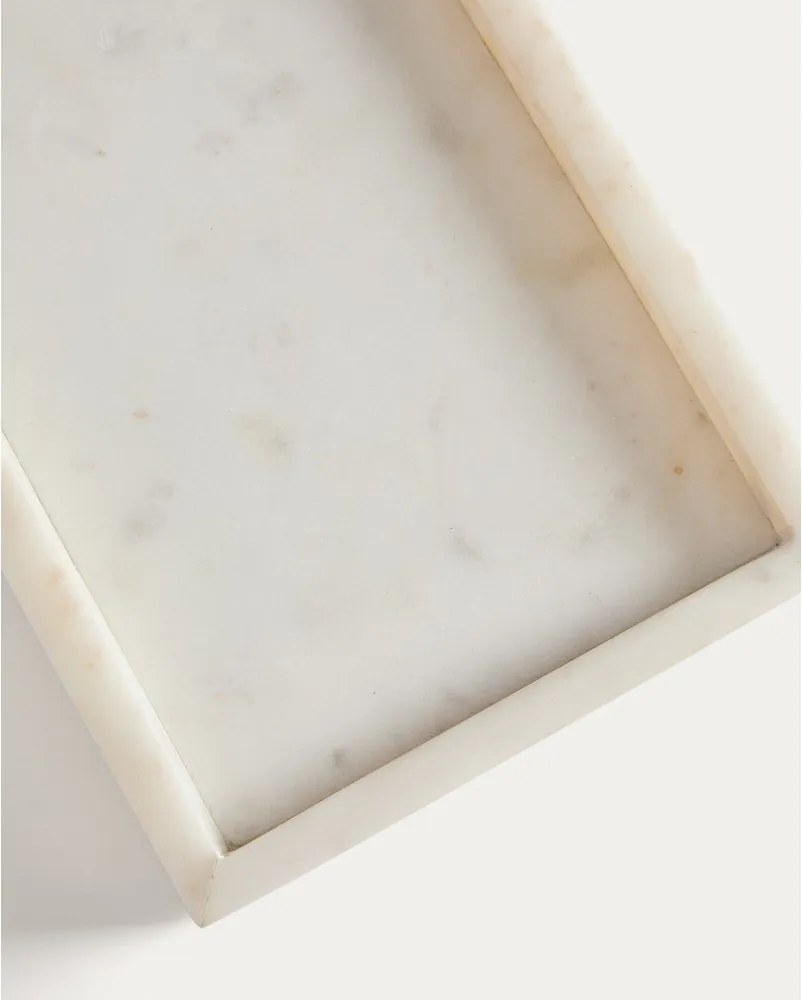 Marmurowa taca dekoracyjna 18x35 cm Serela – Kave Home