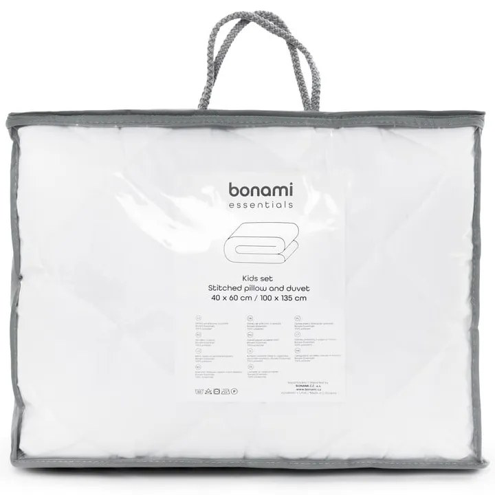 Zestaw kołdry i poduszki do łóżeczka dziecięcego dziecięcy całoroczny 100x135 cm Stitched – Bonami Essentials