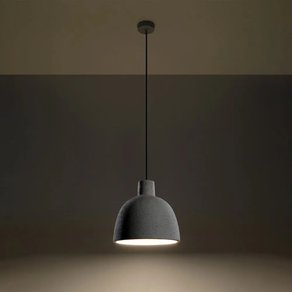 Jasnoszara lampa wisząca ø 28 cm Filippo – Sollux