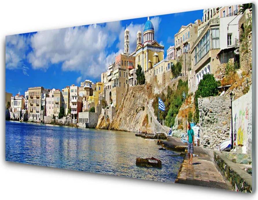 Panel Szklany Zabytkowe Miasto nad Zatoką