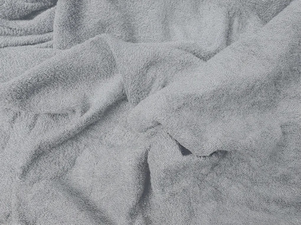 PrzytulneMieszkanie.pl Prześcieradło z gumką MOLTON z polaru szare 90 x 200 cm