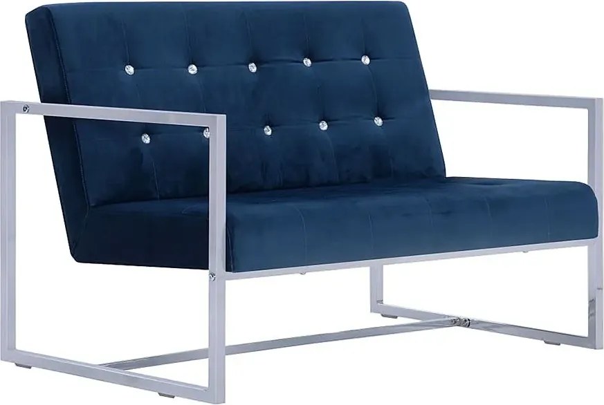 Granatowa sofa 2-osobowa B3-K25