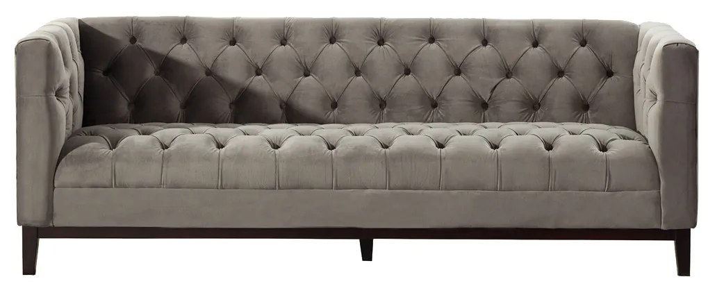 Sofa Velvet Elite grey 3-os.