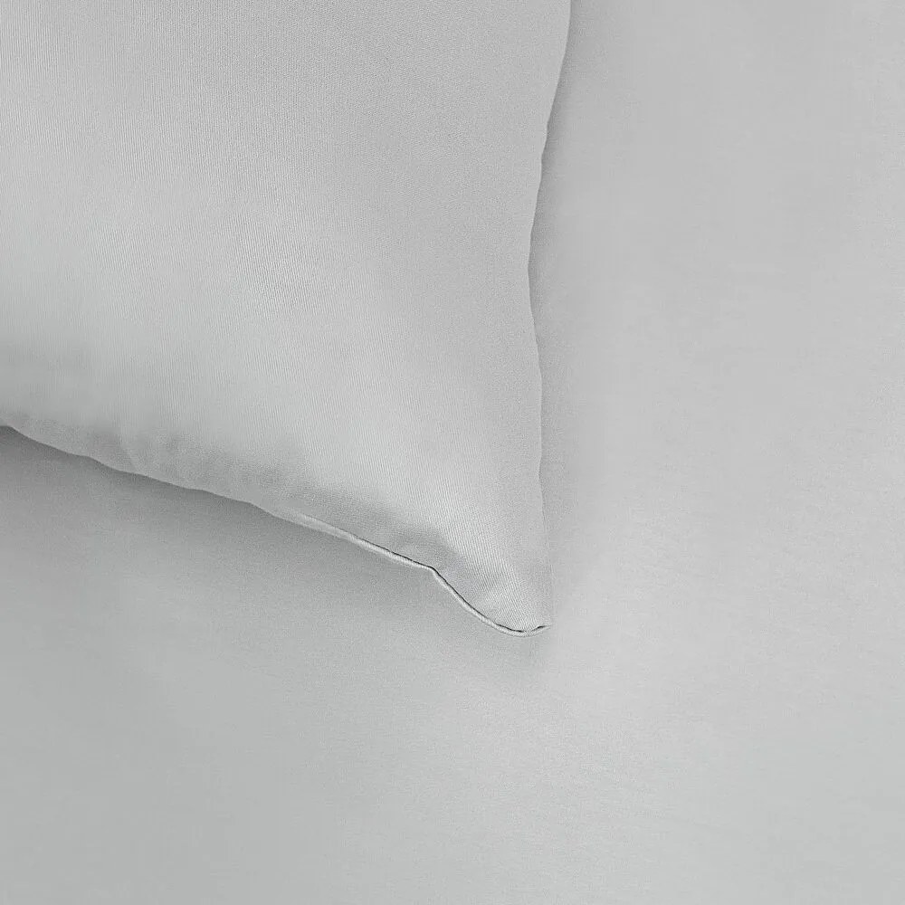 Kvalitex Pościel satynowa Luxury Collection jasnoszary, 140 x 200 cm, 70 x 90 cm