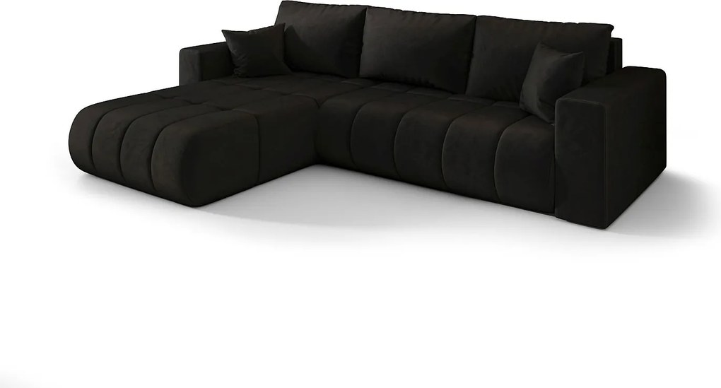 Narożnik BEDANTE MILO PREMIUM L Monolith 97 lewy z funkcją spania Mebel łączący wygodę i nowoczesny design