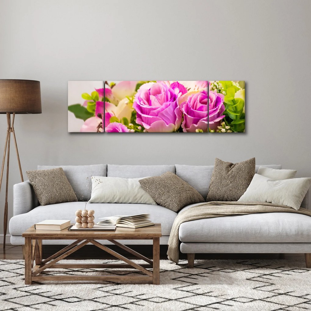 Obraz róż (170x50 cm)