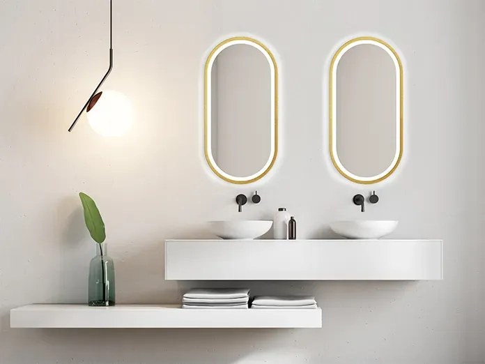 Lustro łazienkowe KORIA 60x100 z oświetleniem LED EXCLUSIVE MIRADO