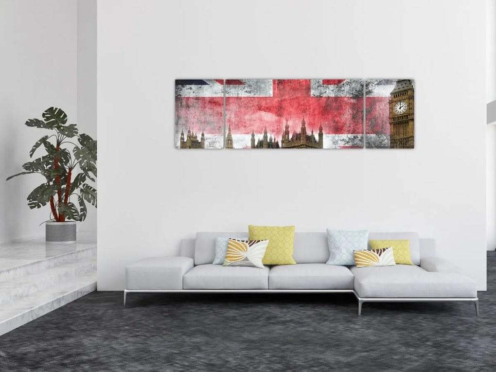 Obraz - Londyn (170x50 cm)