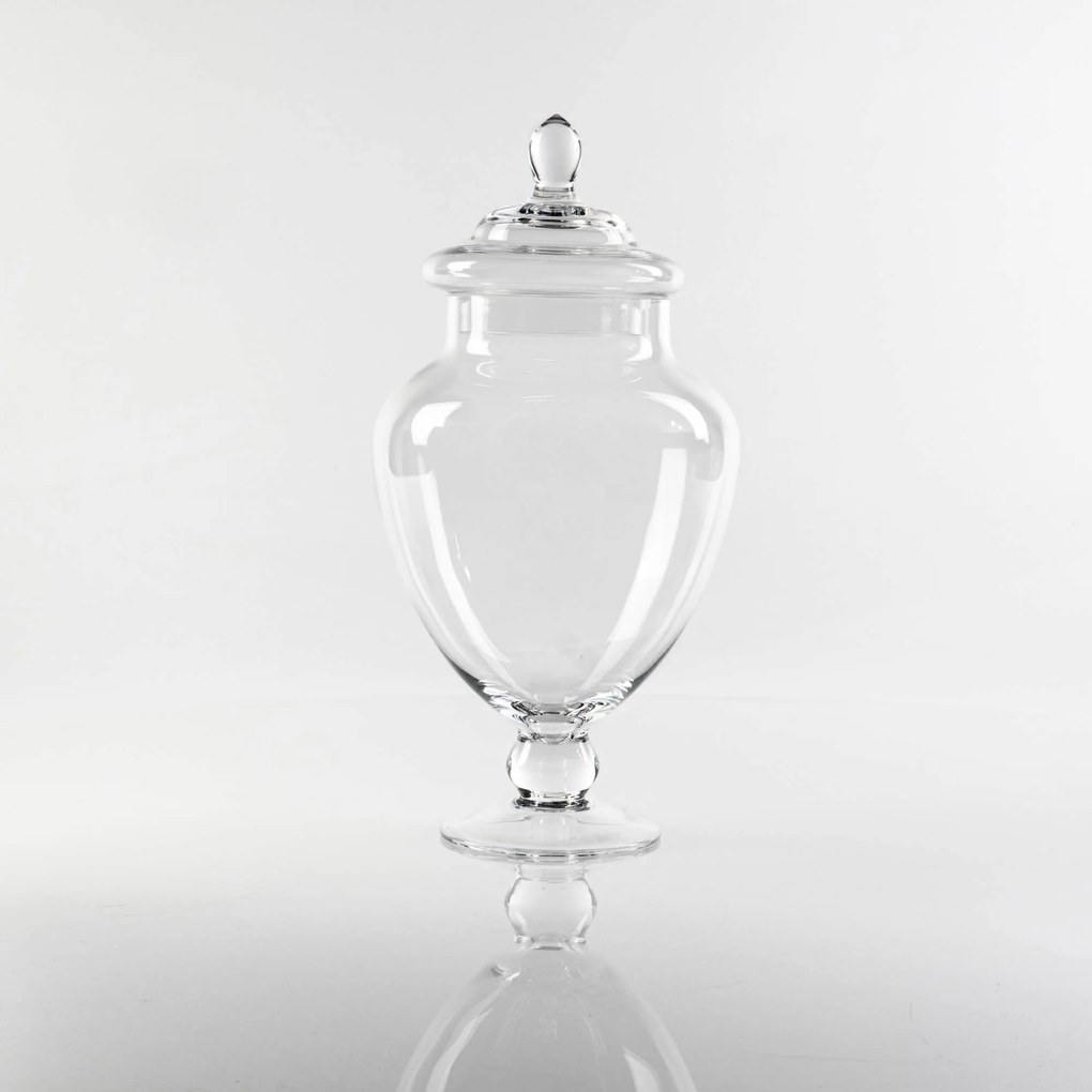 Słoik na cukierki, słój, szklany pojemnik z pokrywką, 30 cm