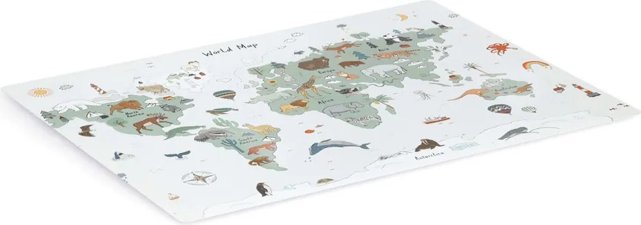 Mata na biurko z mapą świata, 60 x 45 cm