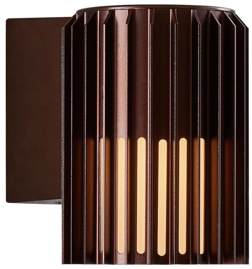 Nordlux - Kinkiet zewnętrzny ALUDRA 1xE27/15W/230V brązowy