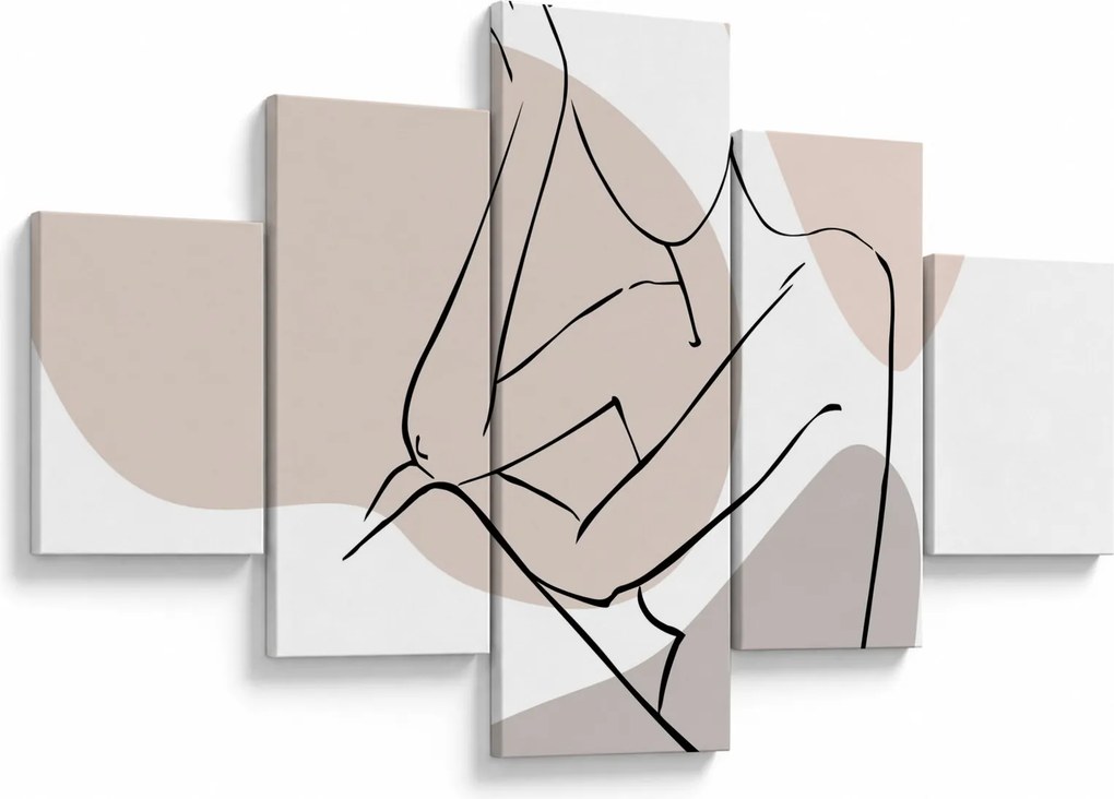 Obraz - Kobieta linia sztuki ciała N⁰1 (125x70 cm)