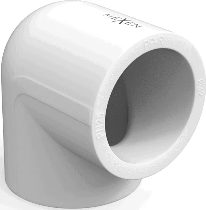 Mexen PPR kolano 90° zgrzewane do rur PPR 63 x 63, PN25 - W97324-6363-00