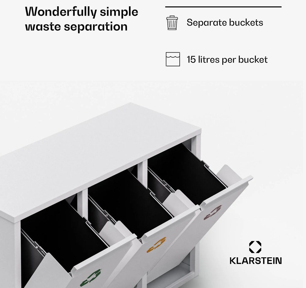 Klarstein Ordnungshüter 3 Kosz na odpady