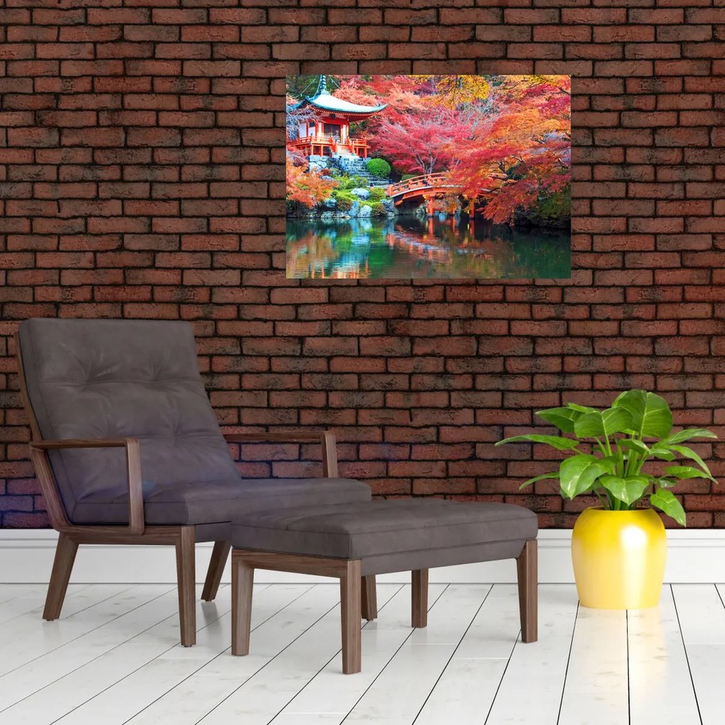 Obraz na szkle - Orientalny krajobraz (70x50 cm)