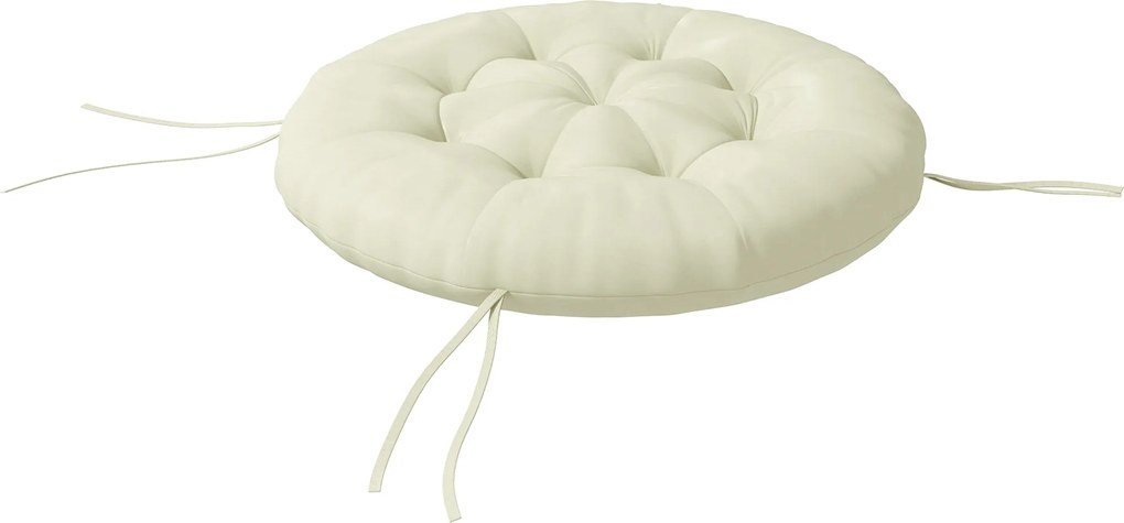 Outsunny Poduszka siedziska, poduszka siedziska, poduszka na krzesło, z guzikami, 80 cm x 80 cm x 10 cm, kremowy