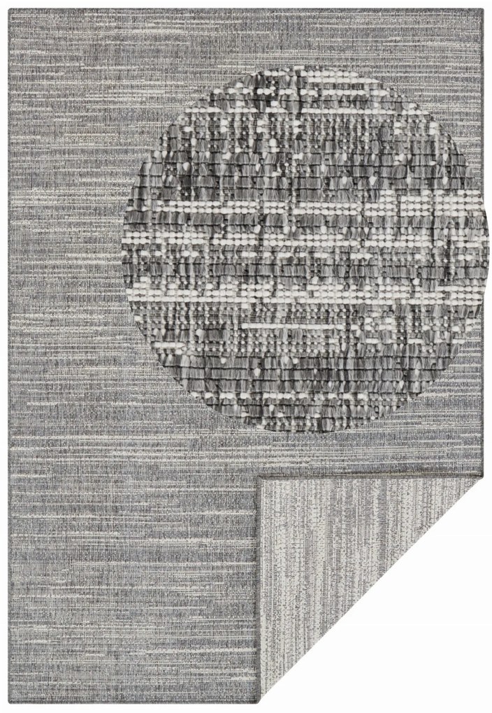 Dywan dwustronny zewnętrzny Gemini szary 200 cm x 290 cm