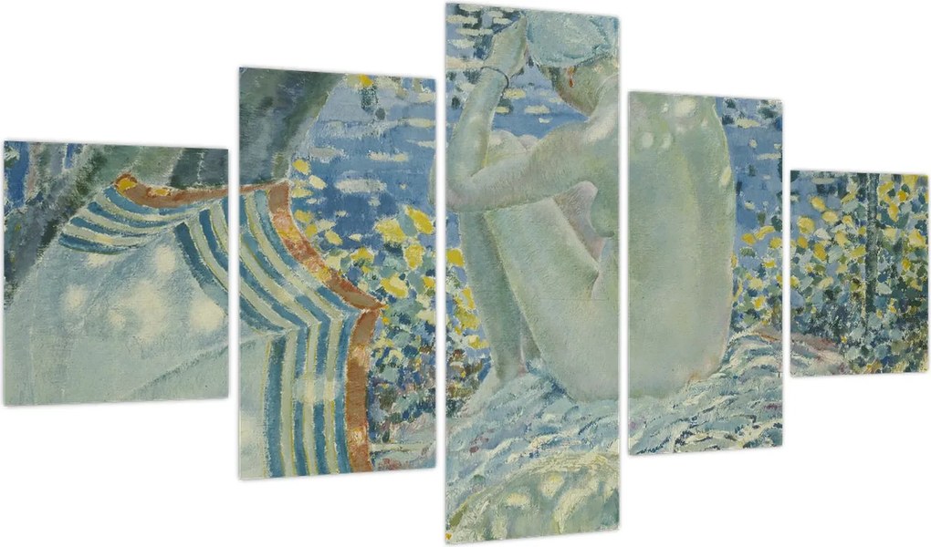 Obraz - Frederick Carl Frieseke, On the Bank, reprodukcje (125x70 cm)