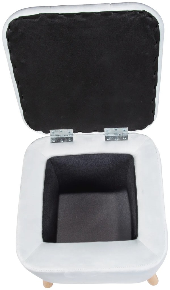 Pufa do salonu EMMA, welurowa, z miejscem do przechowywania, 42, 5 cm, WENKO