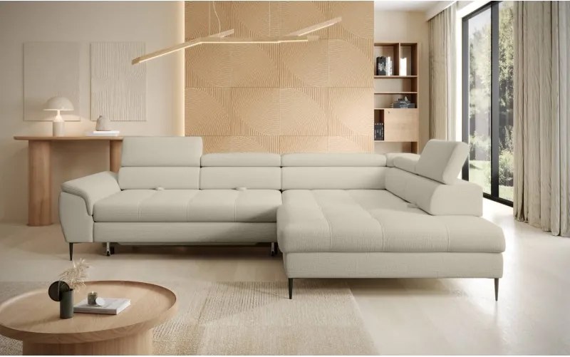 Narożnik EMPOLI L Prawostronny z funkcją spania Prawostronny w ktaninie ARAGON 03 WERSAL