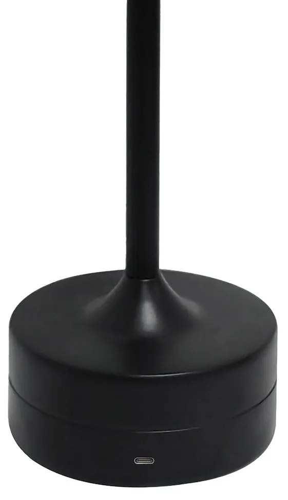 Lampka nocna czarna, ładowanie, bezprzewodowa TAVOLO Black