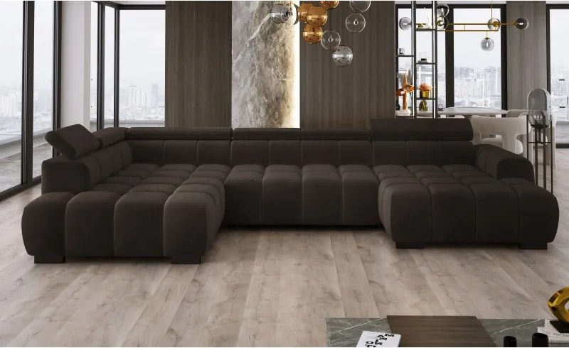 Narożnik BULL XL Lewostronny z elektryczną funkcją regulacji tkanina Salvador 04 WERSAL