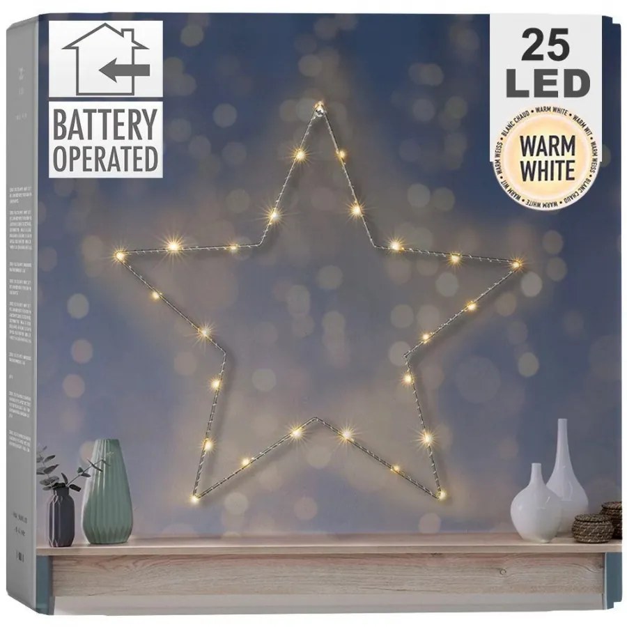 LED ścienna gwiazda bożonarodzeniowa STAR 45cm