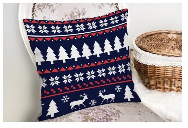 Tekstylna poszewka na poduszkę ze świątecznym motywem 43x43 cm – Mila Home