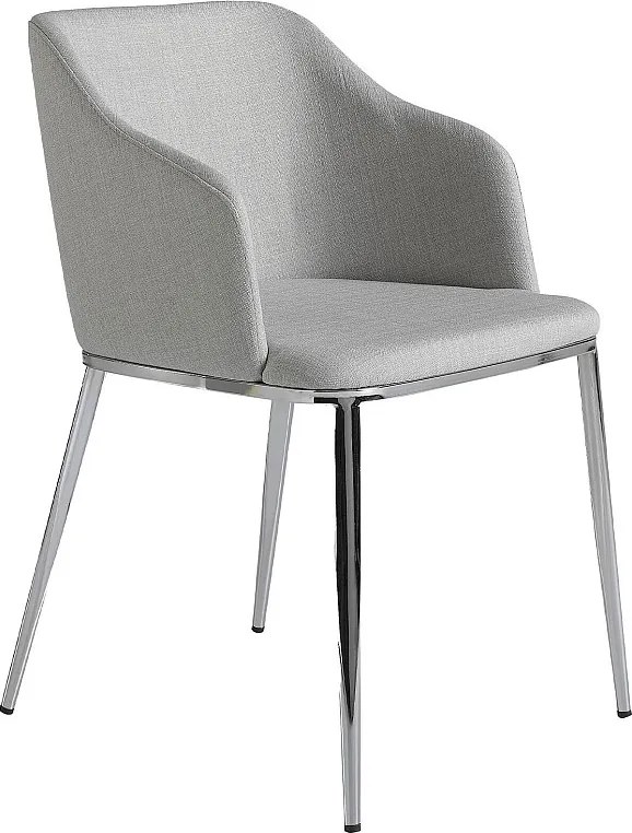 Szare krzesło z tkaniny 4050 ANGEL CERDA