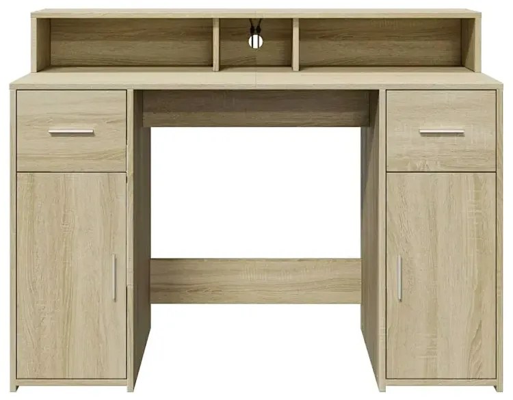 Biurko podświetlane 120 cm dąb sonoma T3-B88