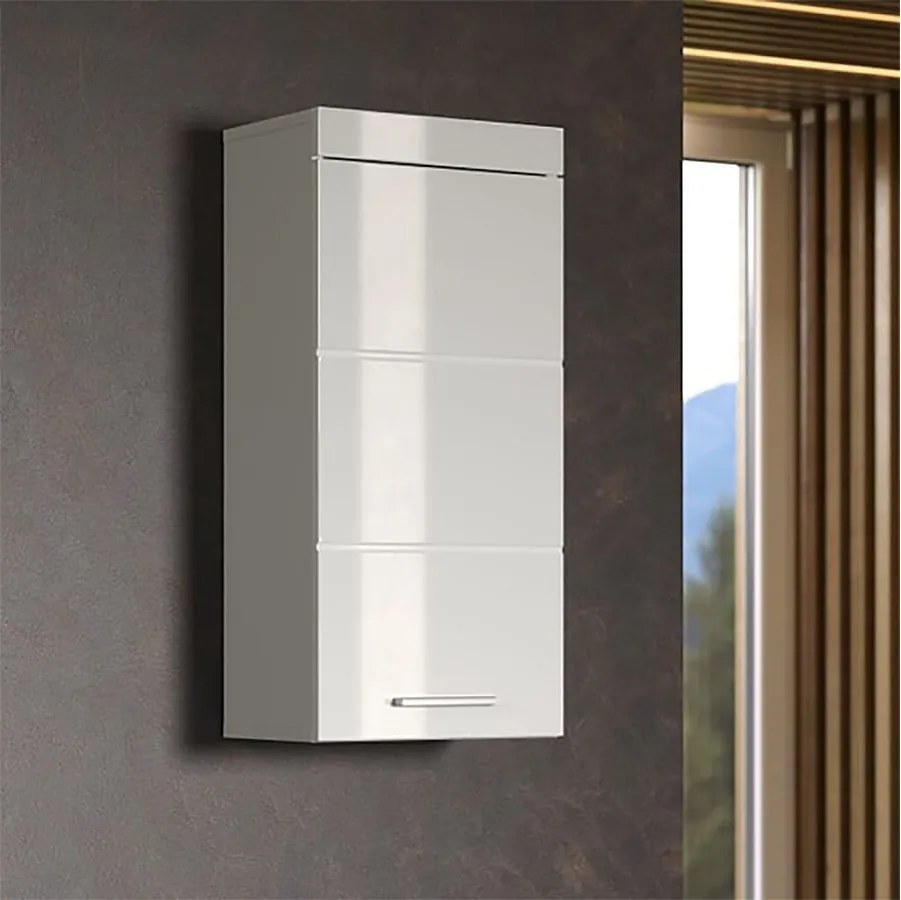 Wysoka biała szafka łazienkowa Kelia 37cm - Nowoczesny design, Niemiecka produkcja, Gwarancja 5 lat