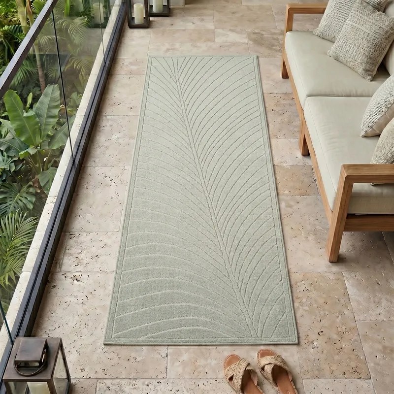 Dywan uniwersalny Nova 3D Liść oliwkowy 80 cm x 250 cm