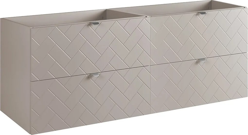 Meble łazienkowe, Kaszmir, 160 x 57 x 46 cm, uchwyty srebrne