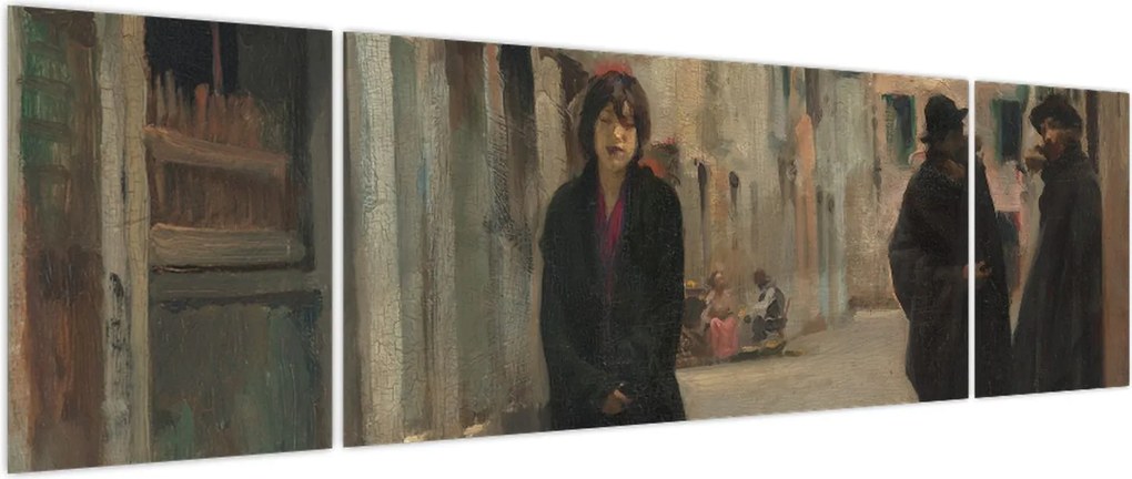 Obraz - John Singer Sargent, Street in Venice, reprodukcje (170x50 cm)