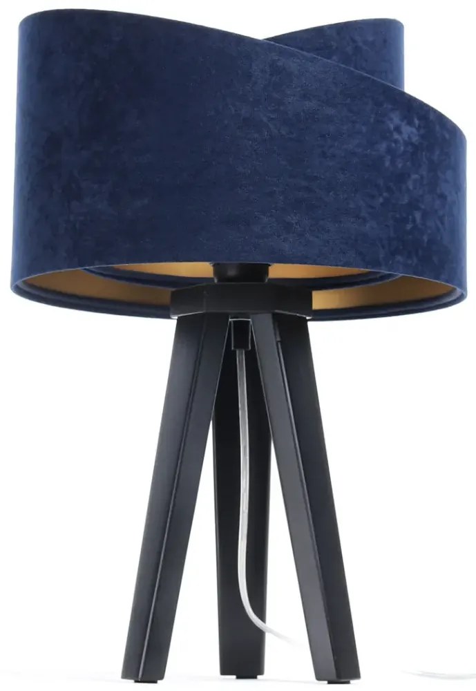 Lampa stołowa GEMSTONE granatowa/złota/czarna BPS KONCEPT