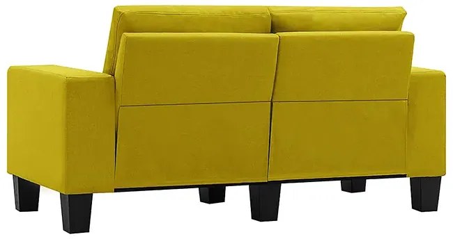 Ponadczasowa dwuosobowa żółta sofa - Lurra 2Q