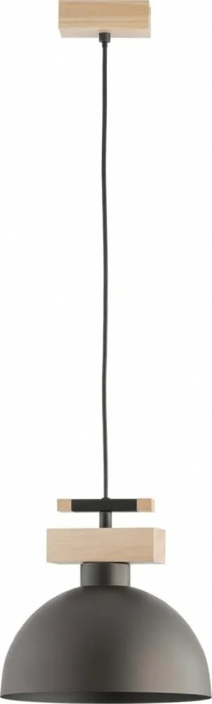 Lampa wisząca na lince VERTA 1xE27/15W/230V brązowo-beżowa