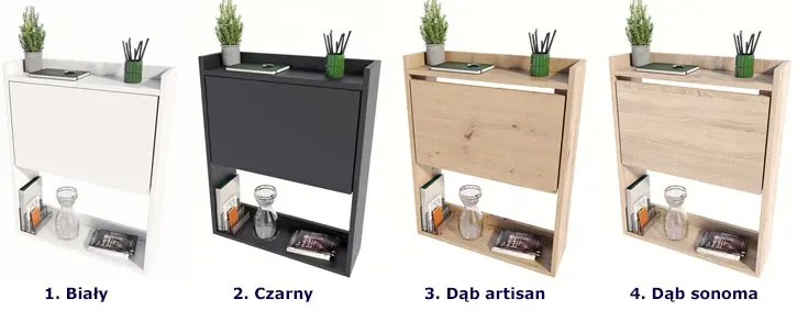 Czarne małe składane biurko pod laptopa M9-C18