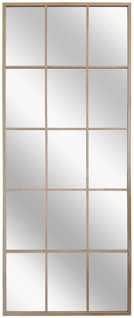 Loftowe dębowe lustro ze szprosami  Z9-L96