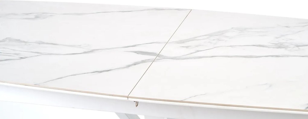 Biały stół Vivaldi z rozkładanym blatem ze spieku