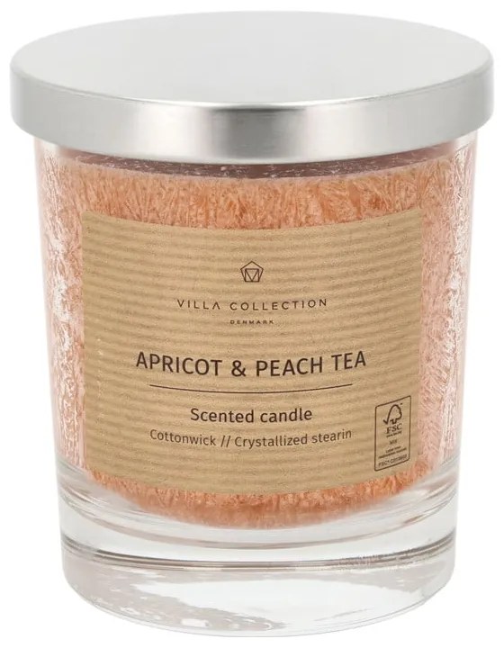 Zapachowa świeca czas palenia 40 h Kras: Apricot & Peach Tea – Villa Collection