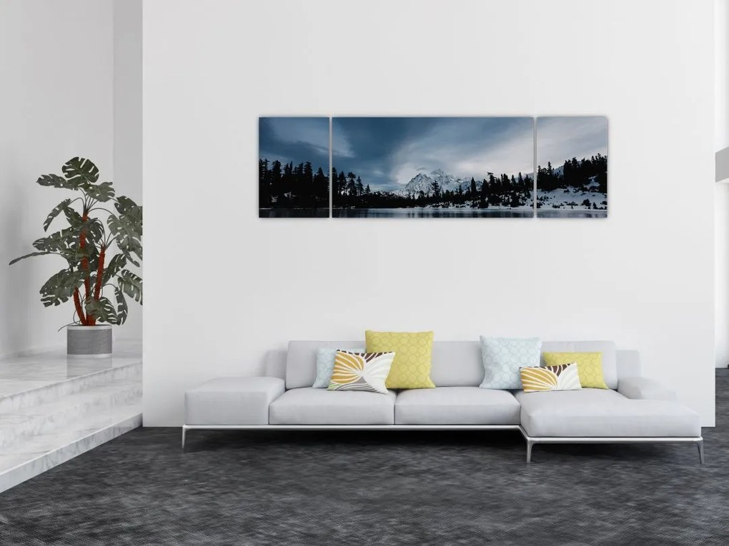 Obraz - Na zamarzniętym jeziorze (170x50 cm)