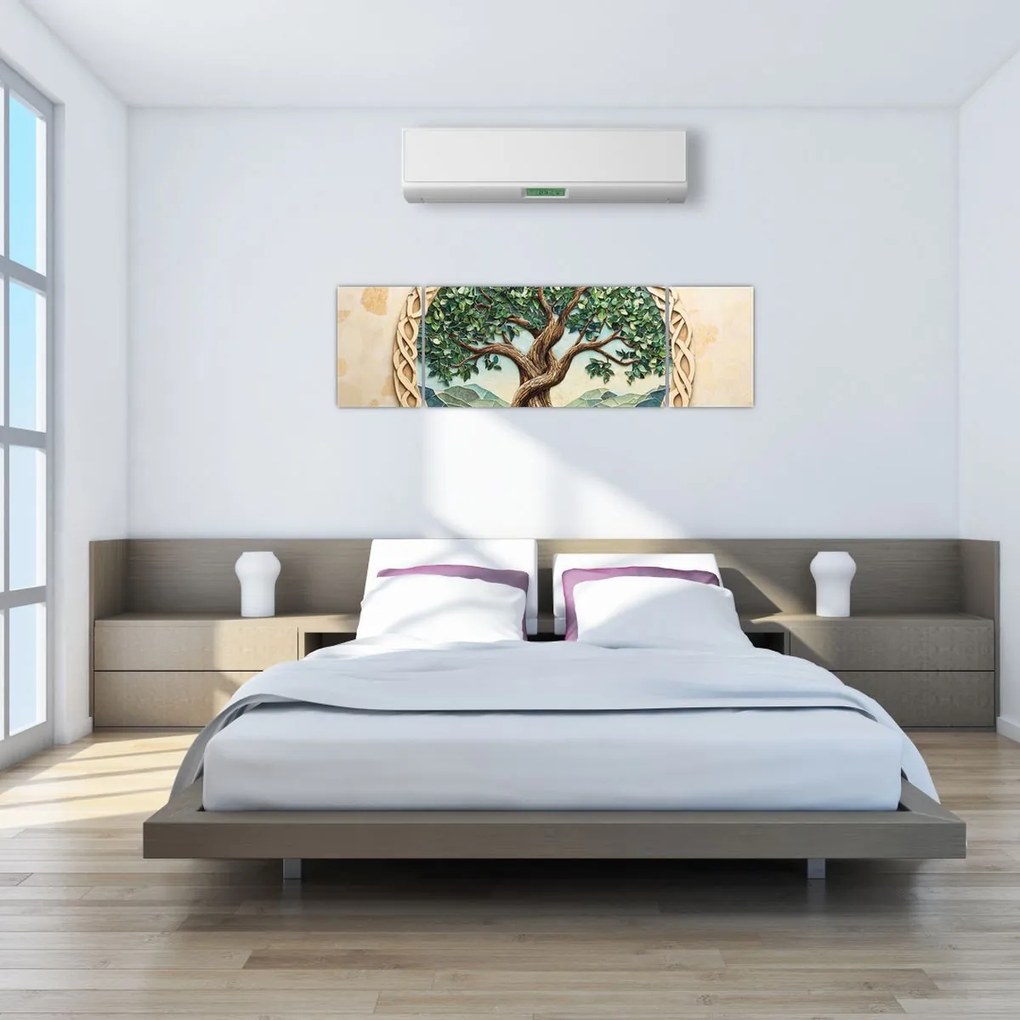 Obraz – Splecione drzewo życia (170x50 cm)