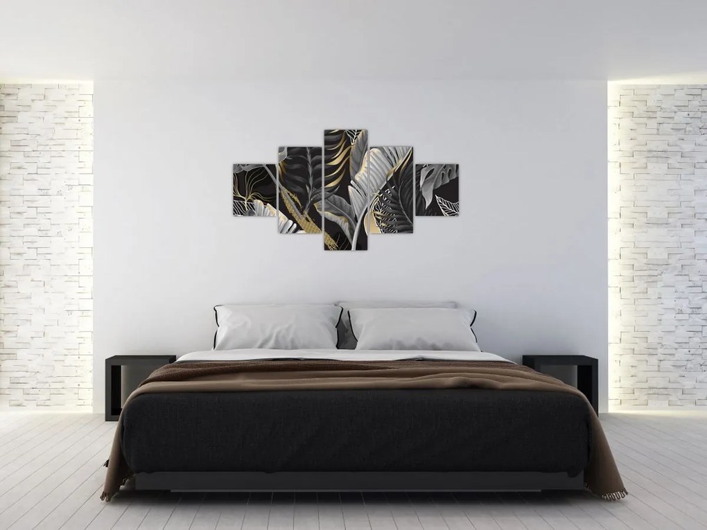 Obraz - Złota dżungla (125x70 cm)