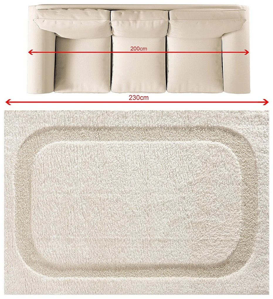 Dywan Halo cream 160x230 cm