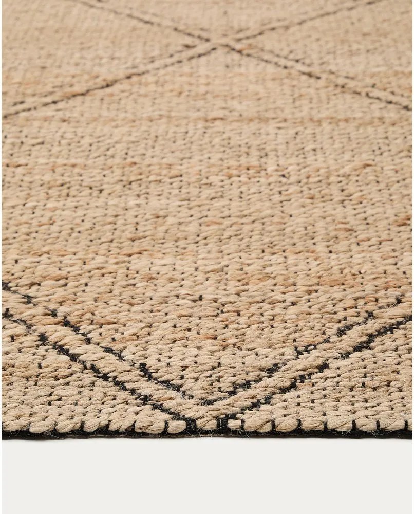 Dywan z juty tkany ręcznie w naturalnym kolorze 200x300 cm Vallalta – Kave Home