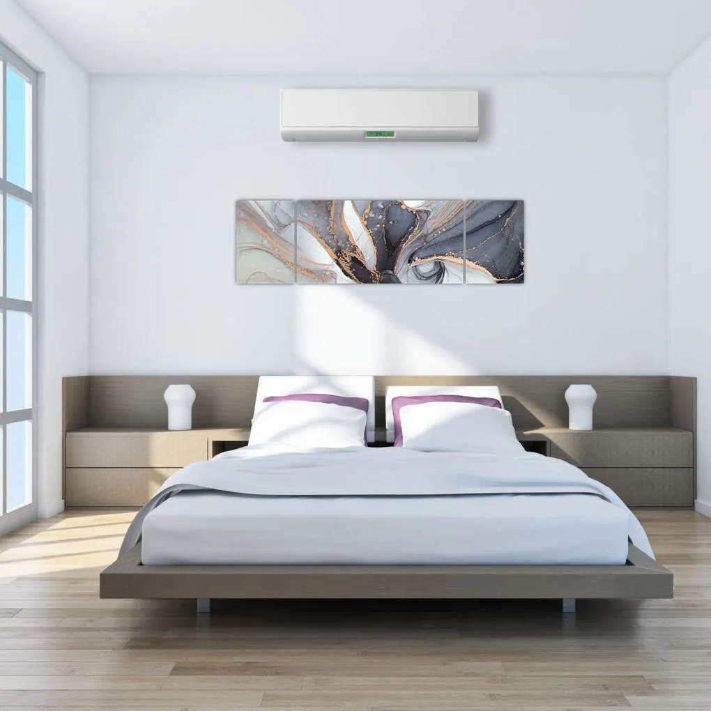 Obraz - Szary marmur (170x50 cm)