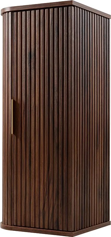 Szafka łazienkowa wisząca, dąb orzech, 35,5 x 79 x 31,5 cm