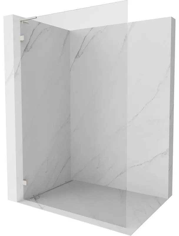 Mexen Lunar L ścianka prysznicowa Walk-in lewa 110 x 200 cm, transparent 8 mm, nikiel szczotkowany - 830L-110-000-97-00-L